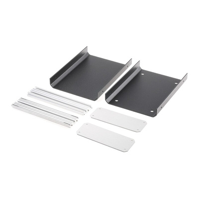 METCASE Unicase Black Aluminium Instrument Case, 130 x 180 x 50mm