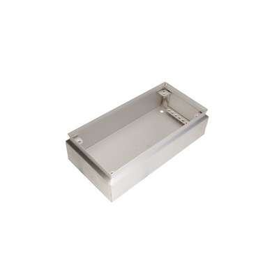 RS PRO Unpainted Stainless Steel Terminal Box, IP66, 300 x 150 x 80mm