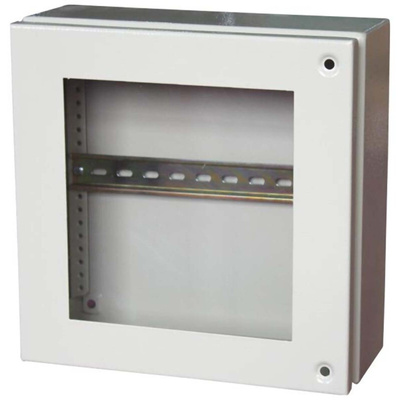 RS PRO Grey Steel Junction Box, IP65, 200 x 200 x 120mm