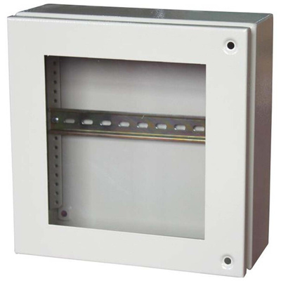 RS PRO Grey Steel Junction Box, IP65, 300 x 300 x 120mm