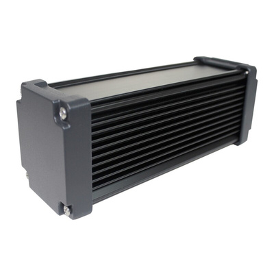 Takachi Electric Industrial AWN Black Aluminium Heat Sink Case, 220 x 86.3 x 86.3mm