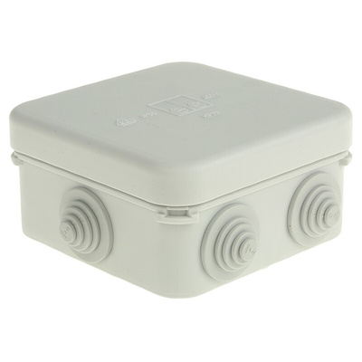 Spelsberg HP Series Grey Polypropylene Junction Box, IP55, 90 x 90 x 45mm