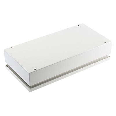 RS PRO Grey Steel Junction Box, IP66, 400 x 200 x 80mm