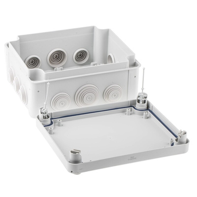 Schneider Electric Mureva Series Grey Polypropylene Junction Box, IP55, 150 x 80 x 175mm