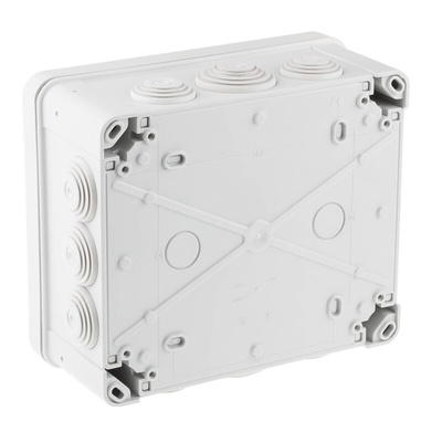 Schneider Electric Mureva Series Grey Polypropylene Junction Box, IP55, 150 x 80 x 175mm