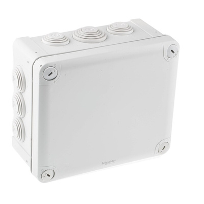 Schneider Electric Mureva Series Grey Polypropylene Junction Box, IP55, 150 x 80 x 175mm