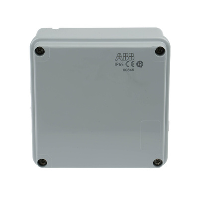 ABB Grey Thermoplastic Junction Box, IP65, 100 x 100x 50mm