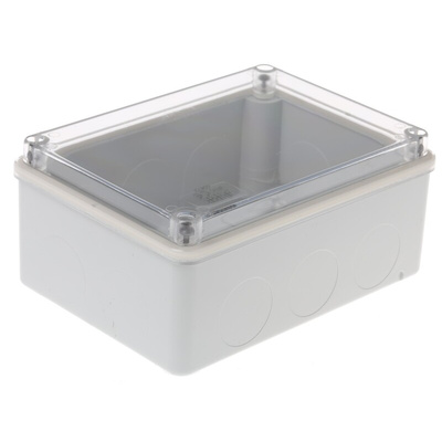 ABB Grey Thermoplastic Junction Box, IP55, 153 x 110 x 66mm