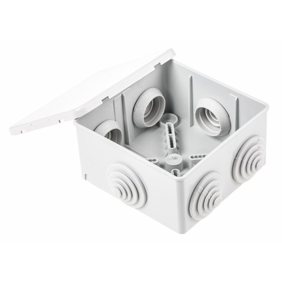 ABB Grey Thermoplastic Junction Box, IP44, 80 x 80 x 40mm
