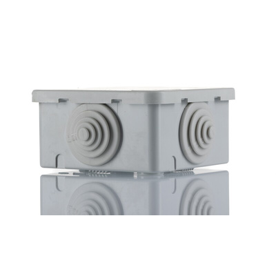 ABB Grey Thermoplastic Junction Box, IP44, 75 x 75 x 48mm