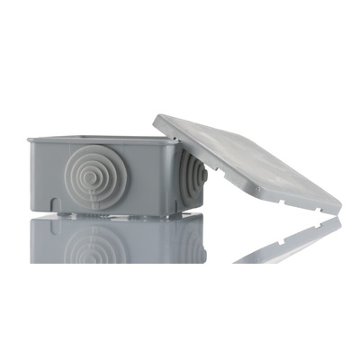 ABB Grey Thermoplastic Junction Box, IP44, 75 x 75 x 48mm