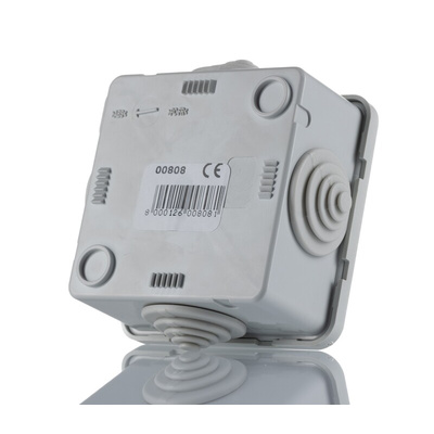 ABB Grey Thermoplastic Junction Box, IP44, 75 x 75 x 48mm