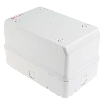 ABB White Polycarbonate Junction Box, IP65, 140 x 140 x 220mm