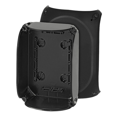 HENSEL Black Polycarbonate Junction Box, IP66, IP67, 130 x 77 x 180mm
