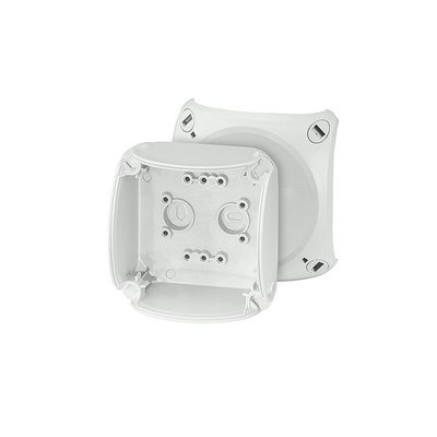 HENSEL Grey Polycarbonate Junction Box, IP66, IP67, 93 x 93 x 62mm