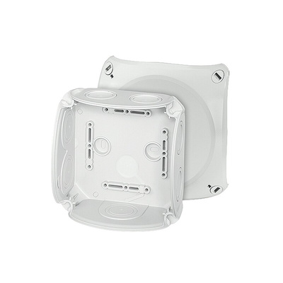 HENSEL Grey Polypropylene Junction Box, IP66, 130 x 130 x 70mm