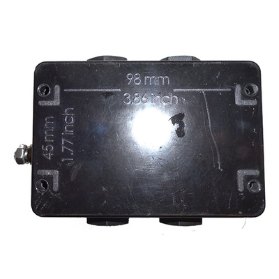 CE-TEK Black Junction Box, IP66, ATEX, 110 x 75 x 75mm