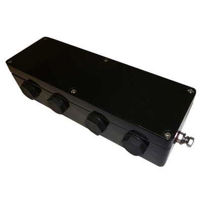 CE-TEK CEP Series Black Polyester Junction Box, IP66, ATEX, 75 x 230 x 55mm