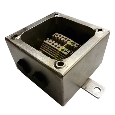 CE-TEK ACEX Series Junction Box, IP66, 4 Terminals, ATEX, 120 x 120 x 80mm