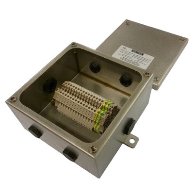 CE-TEK ACEX Series Junction Box, IP66, 14 Terminals, ATEX, 190 x 100 x 190mm