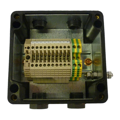 CE-TEK CEP Series Black Polyester Junction Box, IP66, IECEx, 120 x 122 x 90mm