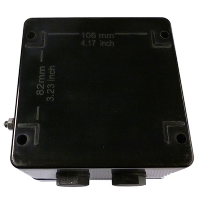 CE-TEK CEP Series Black Polyester Junction Box, IP66, IECEx, 120 x 122 x 90mm