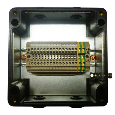 CE-TEK CEP Series Black Polyester Junction Box, IP66, IECEx, 160 x 160 x 90mm