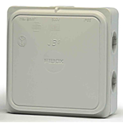 Fibox Grey Polypropylene Junction Box, IP65, 110 x 110 x 49mm