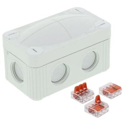 WISKA Polypropylene Junction Box, IP66, IP67, 85 x 49 x 51mm