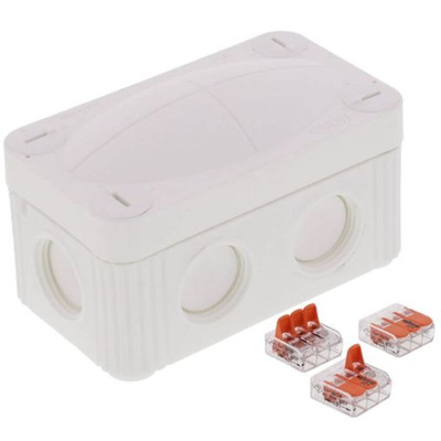 WISKA Polypropylene Junction Box, IP66, IP67, 85 x 49 x 51mm