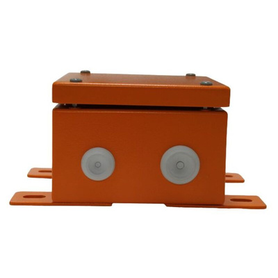 RS PRO Orange Steel Junction Box, IP65, 200 x 200 x 105mm