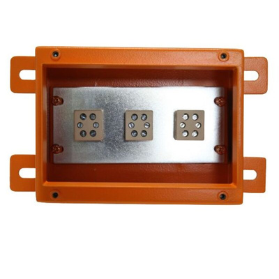 RS PRO Orange Steel Junction Box, IP65, 350 x 250 x 105mm