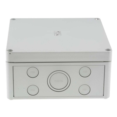 Spelsberg TK PC Series Grey Polycarbonate Junction Box, IP66, 182 x180 x 90mm