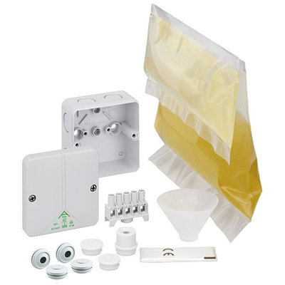 Gunther Spelsberg Abox XT 025 Series Grey Polycarbonate Junction Box, IP68, 5 Terminals, 82 x 82 x 52mm