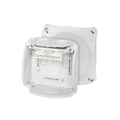 HENSEL DK Series Grey Polypropylene Terminal Box, IP66, 5 Terminals, 77 x 130 x 130mm