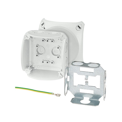 HENSEL KF Series Grey Polycarbonate Terminal Box, IP66, IP67, IP69, 0 Terminals, 62 x 93 x 93mm