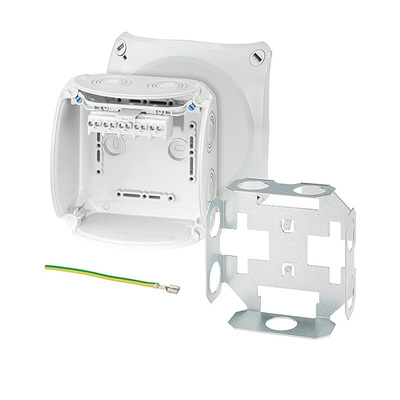 HENSEL KF Series Grey Polycarbonate Terminal Box, IP66, IP67, 5 Terminals, 77 x 130 x 130mm