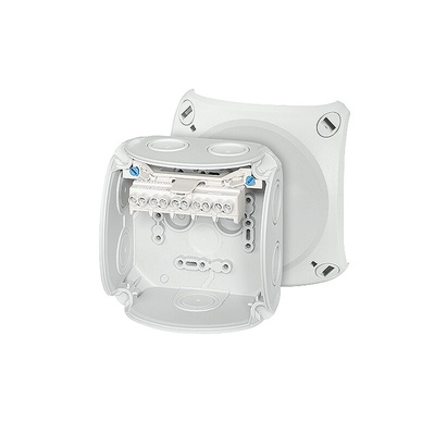 HENSEL DK Series Grey Polypropylene Terminal Box, IP66, 5 Terminals, 70 x 104 x 104mm