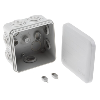 Legrand Plexo Series Grey Junction Box, IP55, 80 x 80 x 45mm