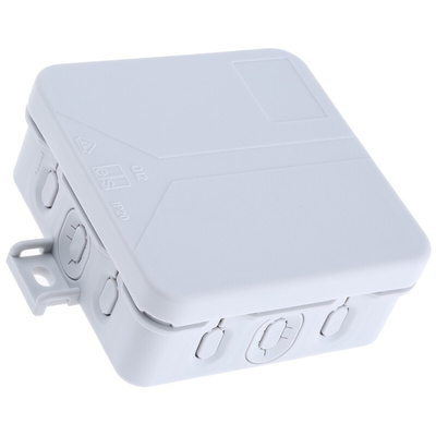 Spelsberg Q 12-L Series Grey Polypropylene Junction Box, IP20, 85 x 85 x 37mm