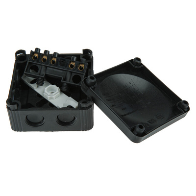 WISKA Combi Series Black Polypropylene Junction Box, IP66, 85 x 85 x 51mm
