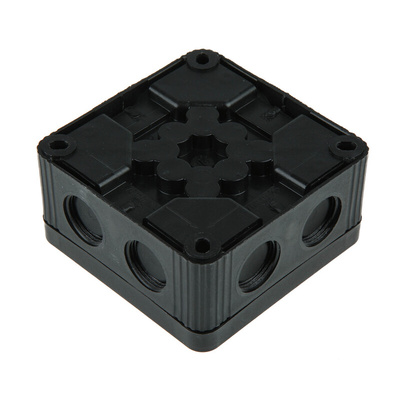 WISKA Combi Series Black Polypropylene Junction Box, IP66, 85 x 85 x 51mm