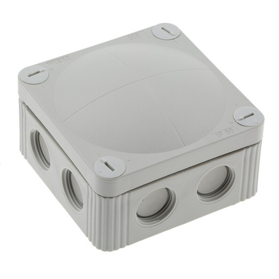 WISKA Combi Series Grey Polypropylene Junction Box, IP66, 85 x 85 x 51mm