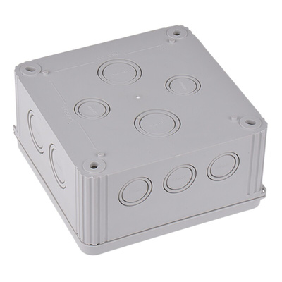 WISKA Combi Series Grey Polypropylene Junction Box, IP66, IP67, 140 x 140 x 82mm