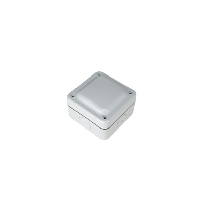 MK Electric Masterseal plus Series Grey Junction Box, IP66, 4 Terminals, 95 x 95 x 65mm