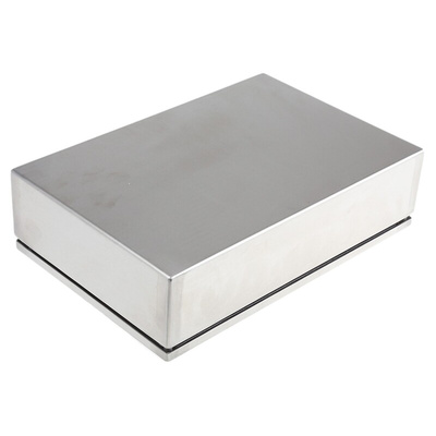 RS PRO Unpainted Stainless Steel Terminal Box, IP66, 300 x 80 x 200mm