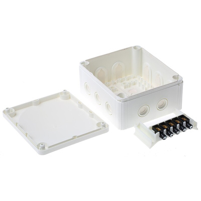 WISKA Combi Series White Polypropylene Junction Box, IP66, IP67, 160 x 140 x 81mm