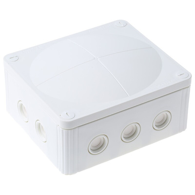 WISKA Combi Series White Polypropylene Junction Box, IP66, IP67, 160 x 140 x 81mm