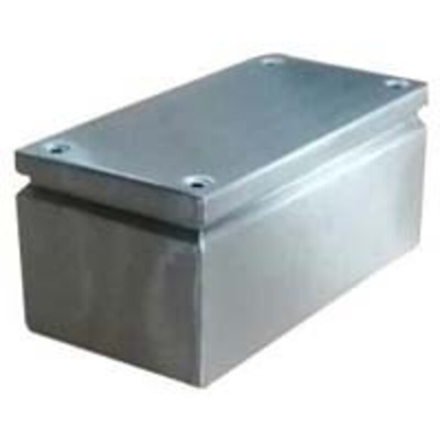 RS PRO Unpainted Stainless Steel Terminal Box, IP66, 300 x 200 x 80mm