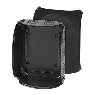 HENSEL ENYCASE DK Series Black Polycarbonate Junction Box, 255 x 205 x 112mm